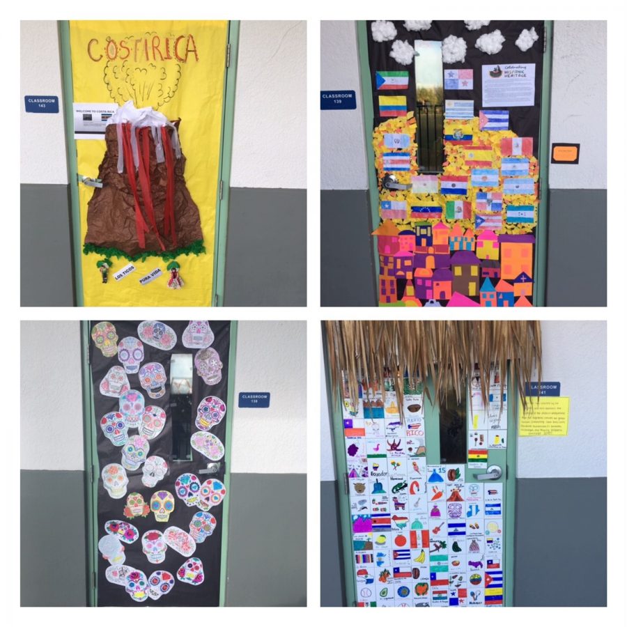 Here are some of the doors that were decorated in honor of Hispanic Heritage Month.
