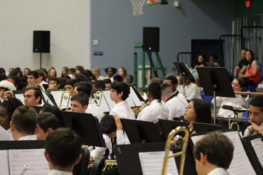 Band+students+take+one+more+deep+breath+before+they+start+the+Winter+Music+Concert.
